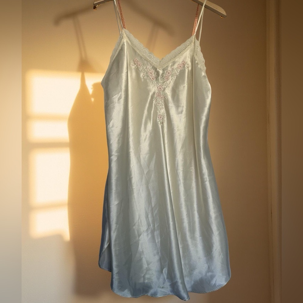 VINTAGE Gillian and O' Malley Embroidered Lace Slip